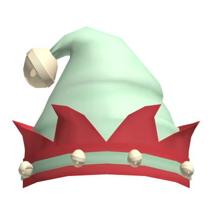 Cutest Christmas Elf Hat Red and Green