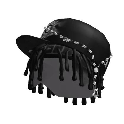 Black NYC Cap w/ Dreads & Rosary