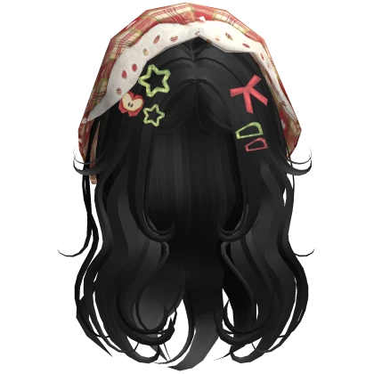 igari mori kei long shoujo hair w/ charms -black