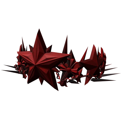 (⌛) RED CHROME KING STAR CROWN