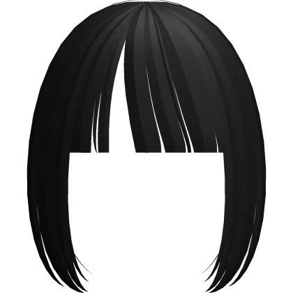 kawaii emo hime anime bangs in black