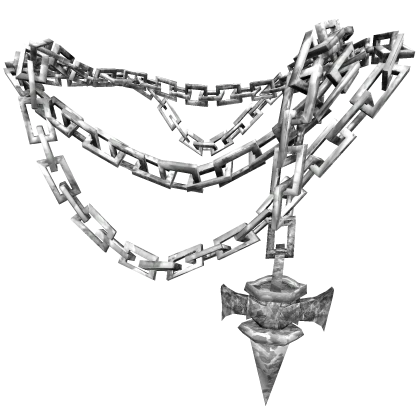 White Camo Hanging Kurapika Neck Chain