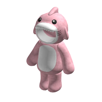 shark onesie plushie pink (3.0)