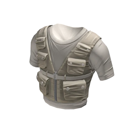 The Weeknd Cream Tactical Vest