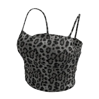 white leopard stylish y2k cute camisole tank top