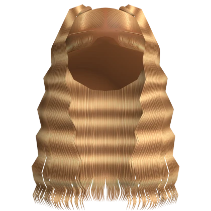 Blonde Crimped Half Up Half Down Pigtails