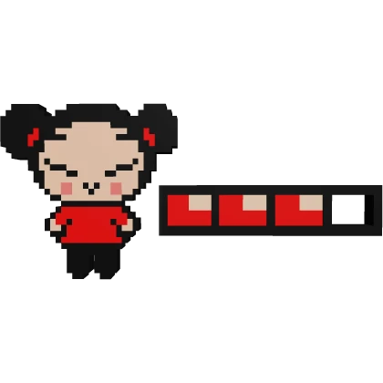 Pucca cute health bar