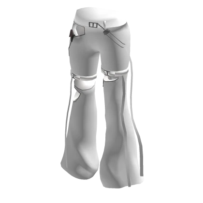 White Strap Trousers