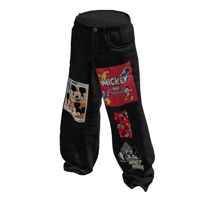baggy Jeans x Mickeymouse