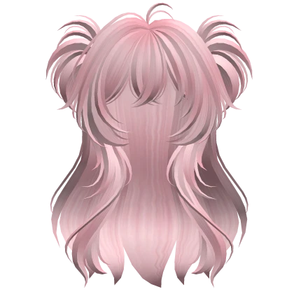 Super Fluffy Y2K Anime Pigtails (Pink)