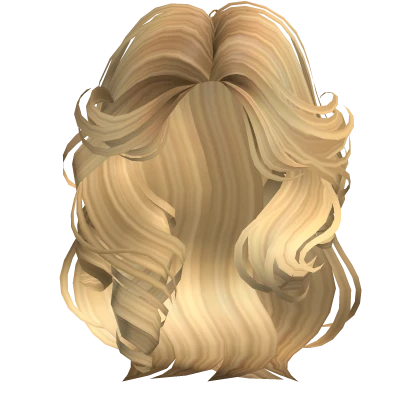 Messy Wavy Layered Hairstyle in Golden Blonde