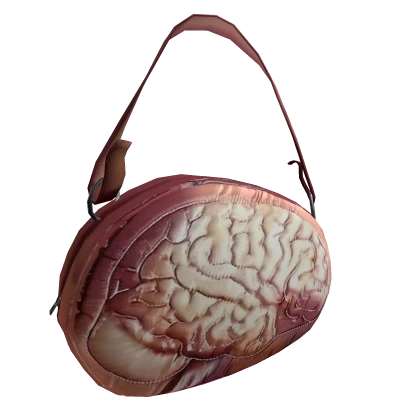 Atemporal creepy brain handbag