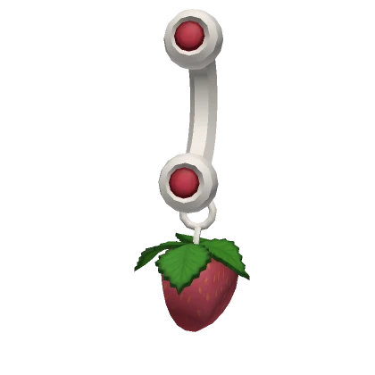 Silver Strawberry Belly Ring