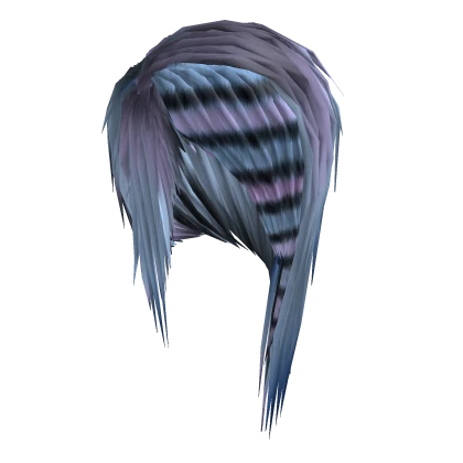 Sideswept Scene Hair (Pastel Blue/Purple)