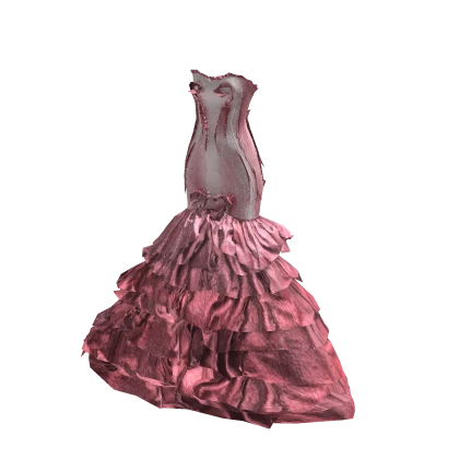 ʚ♡ɞ Pink Spring Couture Fishtail Gown Dress