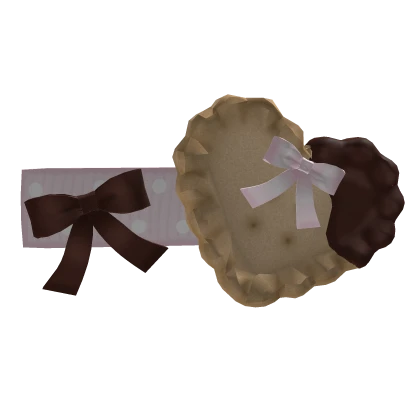 cute strawberry and chocolate biscuit hairclip