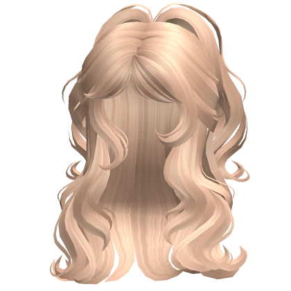 ♡ Voluminous Half up Half Down Waves (Blonde)