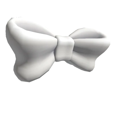 Large White Bow Tie