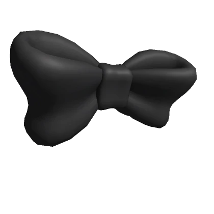 Large Black Bow Tie