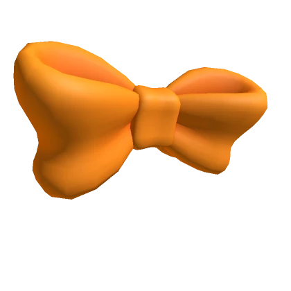 Large Orange Bow Tie