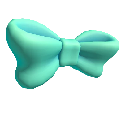 Large Cyan Bow Tie