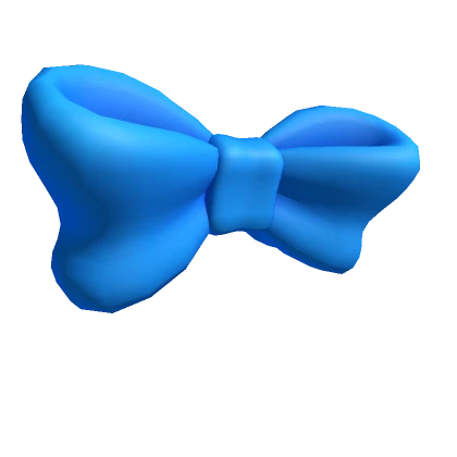 Large Blue Bow Tie