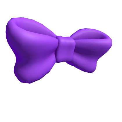 Large Purple Bow Tie