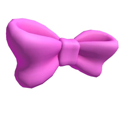 Large Pink Bow Tie