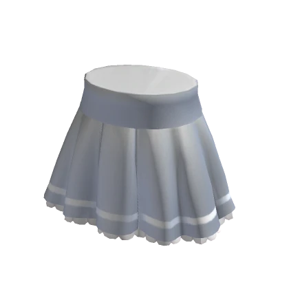 Ruffled Skirt in White