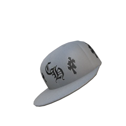 White Chrome Fitted Cap (Sideways)