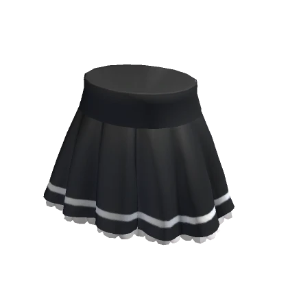 Ruffled Skirt in Black