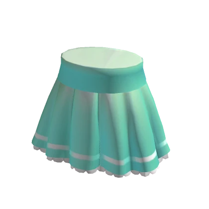 Ruffled Skirt in Teal