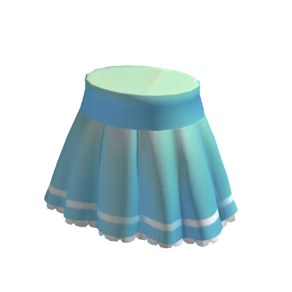 Ruffled Skirt in Blue