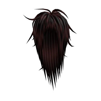 Red Long Messy Spiky Vkei Scene Hair