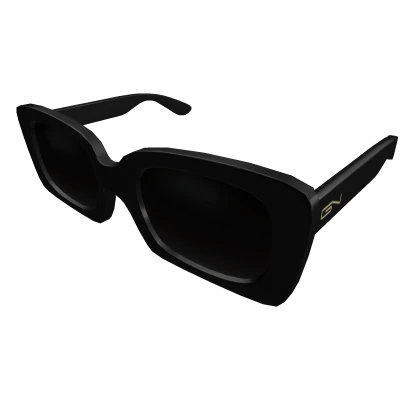 GENKNITE RECTANGLE FRAME SHADES -- BLACK