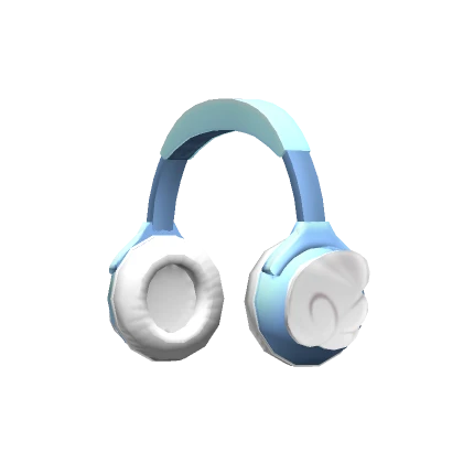 Kawaii Angel Headphones Blue