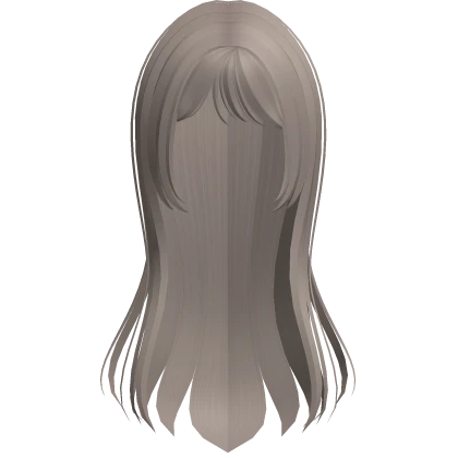 ♡ : cute flowy anime hair in ash brown