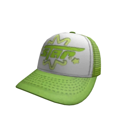 STAR TRUCKER CAP -- LIME