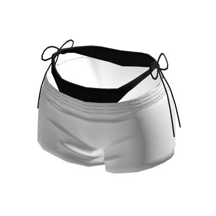 Baddie Summer Shorts W Black Bikini Bottoms [Back]