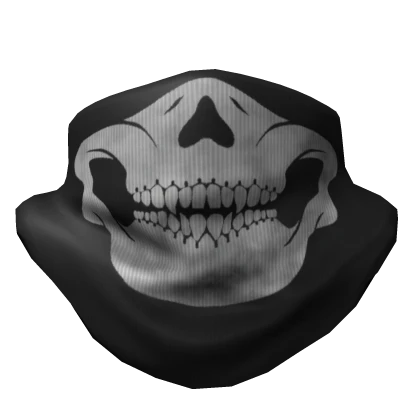 Neck Scarf Black Skull Face Mask