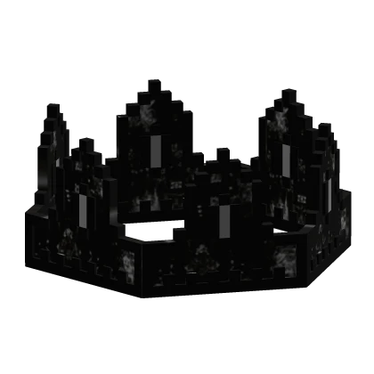 Black Grey Shadow 8-Bit Crown