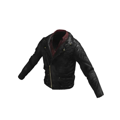 TWD Neegan Black and Red Motorcycle Leather Jacket