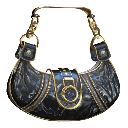 Black Gold Vintage Y2K 2000 Luxury Designer Purse