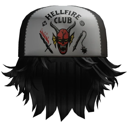 Stranger Things Hat w/ Messy Curly Hair