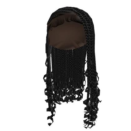 Fulani Lemonade Braids W/ Curls [Black]
