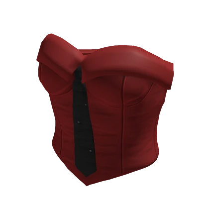 burgundy red trendy cute office secretary tube top