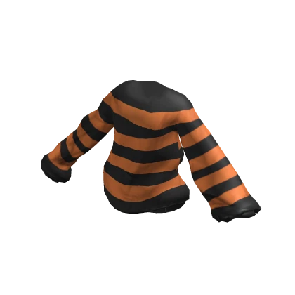 Halloween Oversized Striped Sweater