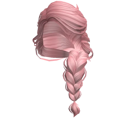 Messy Cottage Side Braid Pink