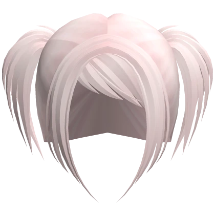 ☆ scene rockstar messy pigtails light pink