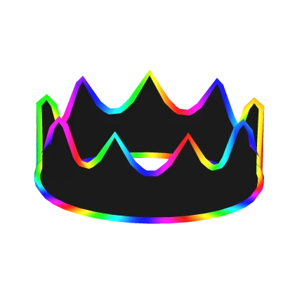 Rainbow Cartoony Floating Crown